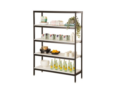 White Merchandiser Rack